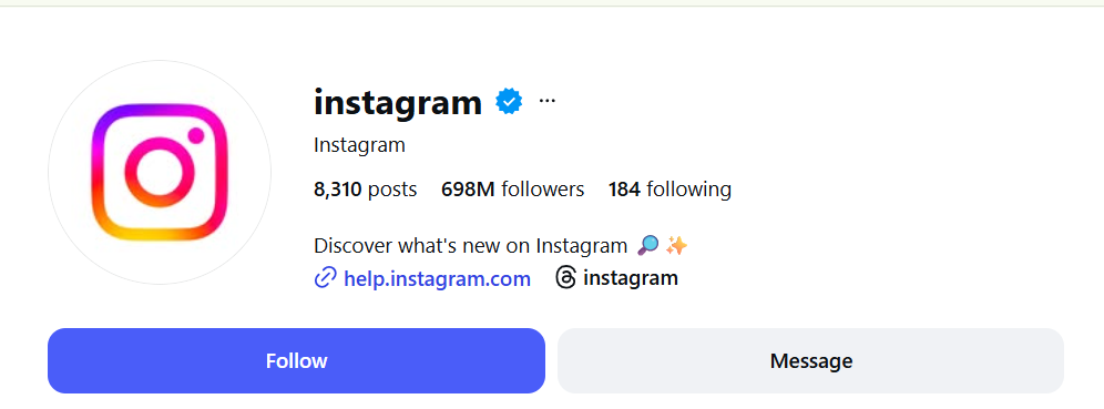 Instagram (@Instagram)