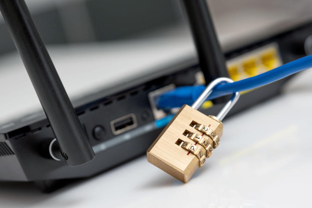 Hardening home router configurations to block unauthorized network access.